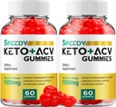 (2 Pack) Speedy Keto ACV Gummies - Advanced Formula Speedy Keto Plus ACV Gummies Apple Cider Vinegar Speedy ACV Συμπλήρωμα διατροφής Άνδρες (120 Gummies)