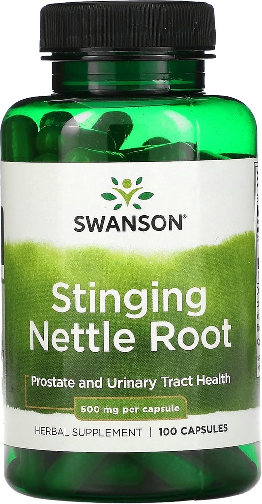 Swanson Nettle Root 500 Milligram, 100 Caps (Pack of 3)