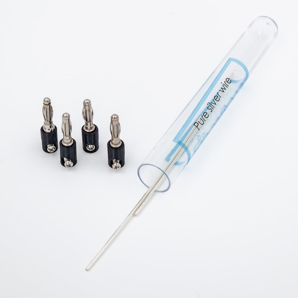 Colloidal Silver | Saf Silver Wire% 99.99 Pair | Sertifika | 9999 | 12 Gauge 4" | FromBora Colloidal Silver Jeneratör Wire | Plus 4par