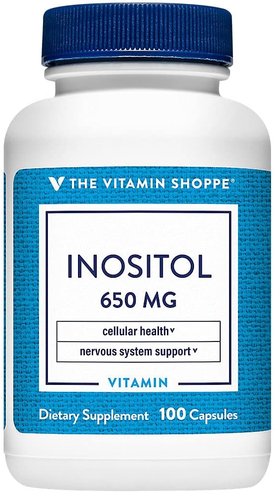 Η βιταμίνη Shoppe Ινοσιτόλη 650MG, υποστηρίζει υγιή ηπατική & κυτταρική λειτουργία (100 κάψουλες)