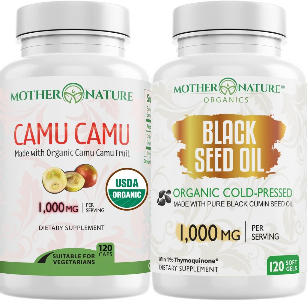 Camu Camu & μαύρες κάψουλες σπόρων – Οργανικό δέμα υγείας