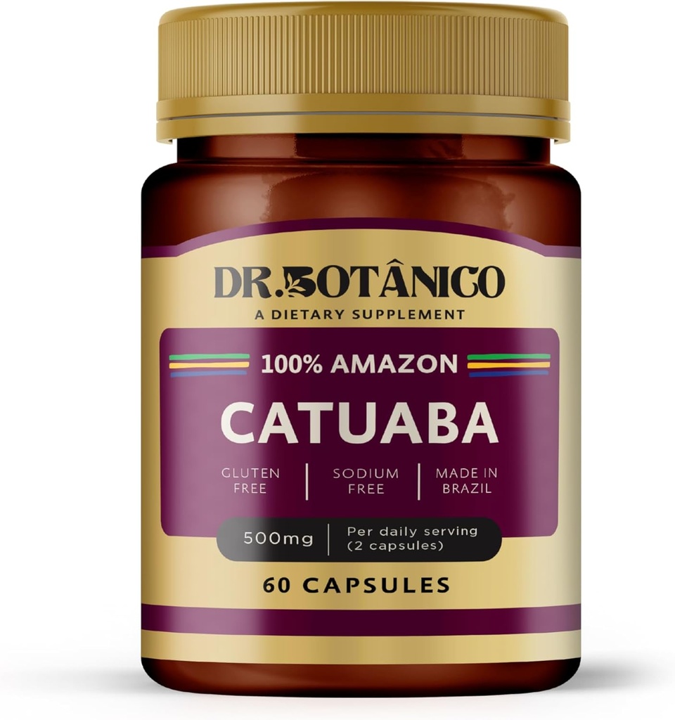 Catuaba 500 mg – Doğal Enerji ATM | Dr. Botanico (60 Capsules)