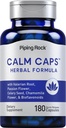 Piping Rock Calm Capsules | 180 Pills | Herbal Mix | Chamomile, Valerian ve Passion Flower | Non-GMO, Gluten Free Supplement