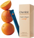 Ιδιοκτήτης Triple Collagen Liquid Packets On-The-Go - Πεπτίδια με υδρολυμένο θαλάσσιο κολλαγόνο, ελαστίνη, υαλουρονικό οξύ και βιταμίνη για υγιές δέρμα - Πορτοκαλί Γεύση - 14 Ατομικές συσκευασίες ραβδιού