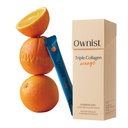 Triple Collagen Liquid Packets On-The-Go - Hydrolyzed Marine Collagen, Elastin, Hyaluronic Acid and Vitamin for Health Skin - Orange Flavor - 14 Bireysel Stick Paketleri