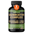 Gade Beslenme Organik Quercetin ile Bromelain Vitamin C ve çinko | Immune Support Supplement Quercetin 500 mg Capsules | Bioflavononoyaklar ABD Üçüncü Parti Test Edildi
