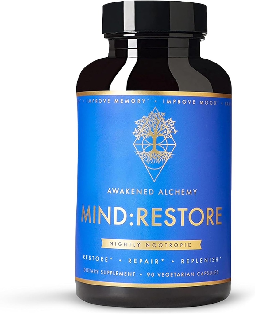MIND:RESTORE Premium Nighttime Nootropic Supplement 