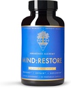 MIND:RESTORE Premium Nighttime Nootropic Supplement | Beyin Beslenmesi ve Uyku | 9 Premium Malzemeler | L Theanine Lions Mane Choline Magnezyum Lreonate Vitamin B6 Bacopa Monnieri