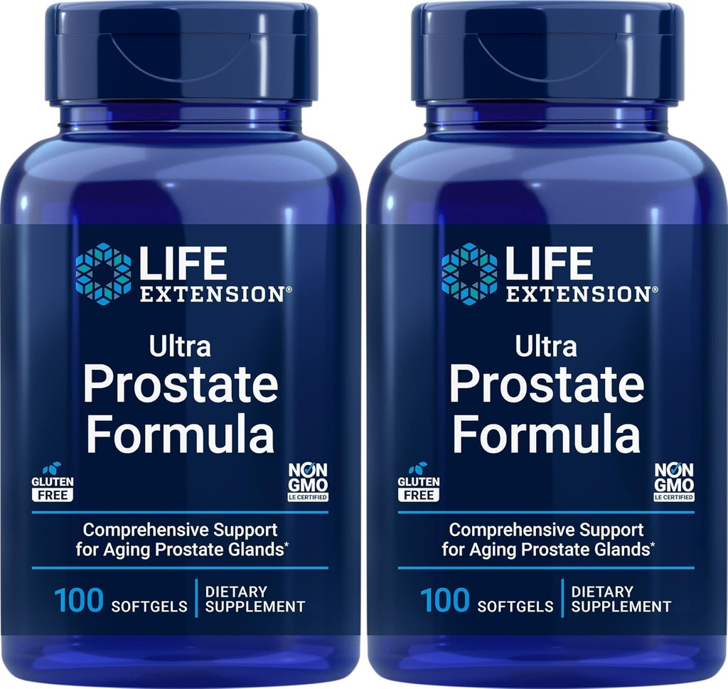 Life Extension Ultra Prostate Formula, 100 Softgels (Pack of 2) - Erkekler için Doğal Supplement