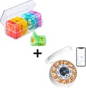 Zoksi Pill Organizer 2 Zaman Bir Gün Otomatik Pill Kaynağı
