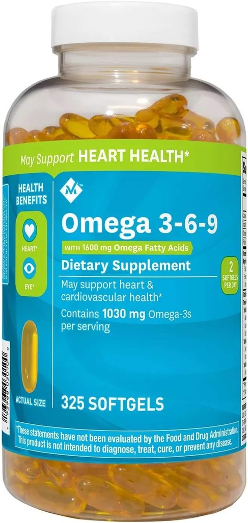 Üyeler Mark Omega 3-6-9 Diyetsel Supplement (325 Kont)
