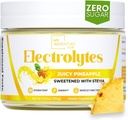 My Adventure to Fit Zero Sugar - Pineapple Electrolytes Toz - Tüm Doğal Malzemeler ile Caffeine Free Energy - Vegan, Keto & Paleo - Sugar Free Electrolytes Hydration Drink Mix - 37 Hizmetler