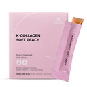 K-Nutra K-Collagen Soft Peach (15.9oz, 30 Sticks) - Tatil Hediyeleri - Cilt, Saç, Nail Sağlık, Tasty Jelly, Hızlı Absor. Low-Molecular Marine Collagen, Vitamin C