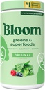 Bloom Beslenme Superfood Greens Toz, Probiyotikler ve Prebiyotiklerle Digestive Enzymes, Gut Health, Women, Chlorella, Green Juice Mix with Beet Root Toz, 60 SVG, Original
