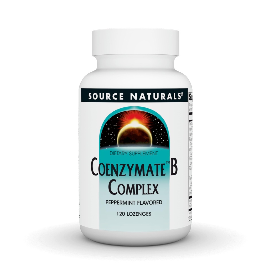 Source Naturals Coenzymate B Complex - Γεύση μέντας που λιώνει στο στόμα - Βιταμίνες Β - 120 Lozenges