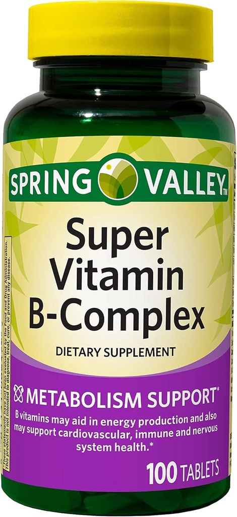 ikj Super Vitamin B-Complex Tabletler Diyet Tamam, 100 Count