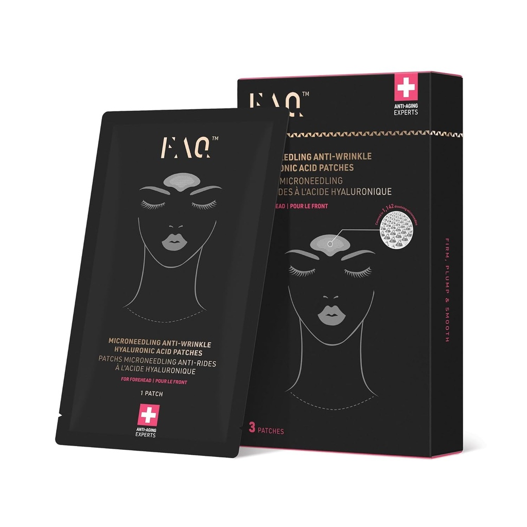 FAQ Hyaluronik Asit Patches For Forehead - Forehead Patches - Seyahat - dostu Skin Care - 3 adet.
