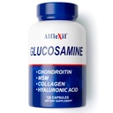 ALFA VITAMINS Alflexil Glucosamine, Chondroitin & Collagen Supplement, Gluten Free, Supports Ortaklar, Bones & Dizs, MSM & Hyaluronic Asit for Mobility & Ortak Sağlık için, 120 Capsules
