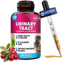 Cat & Dog Urinary T Enfeksiyon Tedavisi ve Doğal UTI Tıp Cranberry & D-Mannose -Kidney+Bladder Desteği - En İyi Incontinence, Bladder Stones - Pet Renal Health & Care Drops