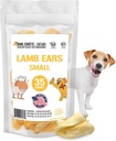 Dog Chits Lamb Ears for Dogs –% 100 Natural Baked Lamb Ear Köpek Tedavileri – T-Free, High protein, Lower Fat Eğitim Chews – Diş Sağlığı ve Ortak Destek - Orta ve Küçük Pups için - 35 Pack