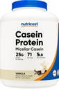 Nutricost Casein Protein Toz 5lb Vanilla - Micellar Casein, Gluten Free, Non-GMO