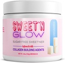 Project Ad Sweet' N Glow Zero Calorie Sugar Free Sweet'Ner with Collagen Building Agents (30 hizmet, Unflavored)