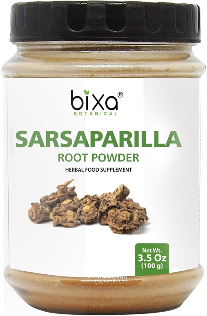Bixa BOTANICAL Sarsaparilla Root Toz (HEMIDESMUS INDICUS) - 100g(3.5 Oz) 1| Natural Blood Purifier & Soğutma Agent |Anti Oxidant Herbal Supplement