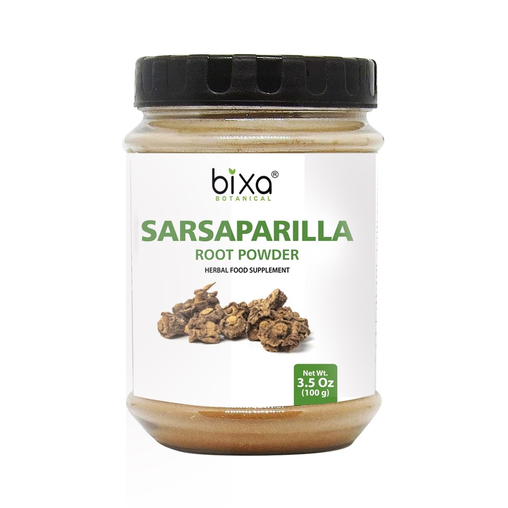 Bixa BOTANICAL Sarsaparilla Root Toz (HEMIDESMUS INDICUS) - 100g(3.5 Oz) 1| Natural Blood Purifier & Soğutma Agent |Anti Oxidant Herbal Supplement