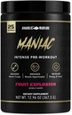 Erkek Oyunculuk Siyah Serisi Maniac, Pre-Workout Toz, Nitrik Oksit, Kas Pumps ve Protein Synthesis* Meyve Patlaması