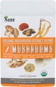 Sayan 7 Mushrooms USDA Organik Ekstraksiyon Toz Kom 4 oz / 113g - Chaga, Reishi, Cordyceps, Maitake, Shiitake, Lion's Mane ve Türkiye Tail, No Fillers, Add to Coffee or Tea, Fruiting Body