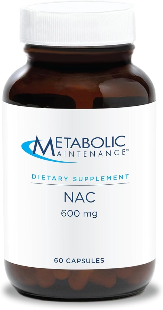 Μεταβολική Συντήρηση NAC 600 mg Καψάκια - N- Acetyl Cysteine 600 mg Συμπλήρωμα για Υποστήριξη ήπατος και ανοσοποιητικών - Αντιοξειδωτική Άμυνα για Άνδρες και Γυναίκες 50+ - 60 Κάψουλες