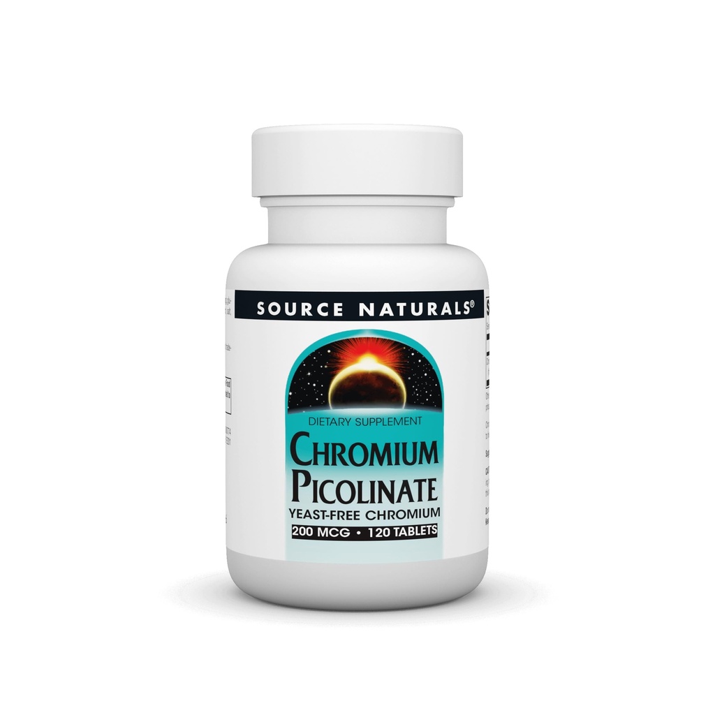 Source Naturals Chromium Picolinate 200 Mcg Tablet, 120 Kont