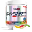EHP Laboratuvarları OxyShred Pre Workout Toz - L Glutamine & Acetyl L Carnitine, Energy Boost Drink - Gummy Snake, 60 Servisler