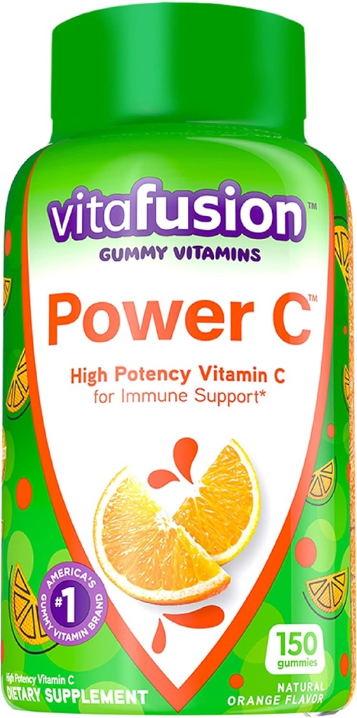 Vitafüzyon Yaşlısı G Vitaminleri Immune Desteği için 90ct & Power C Vitamin C Gummies