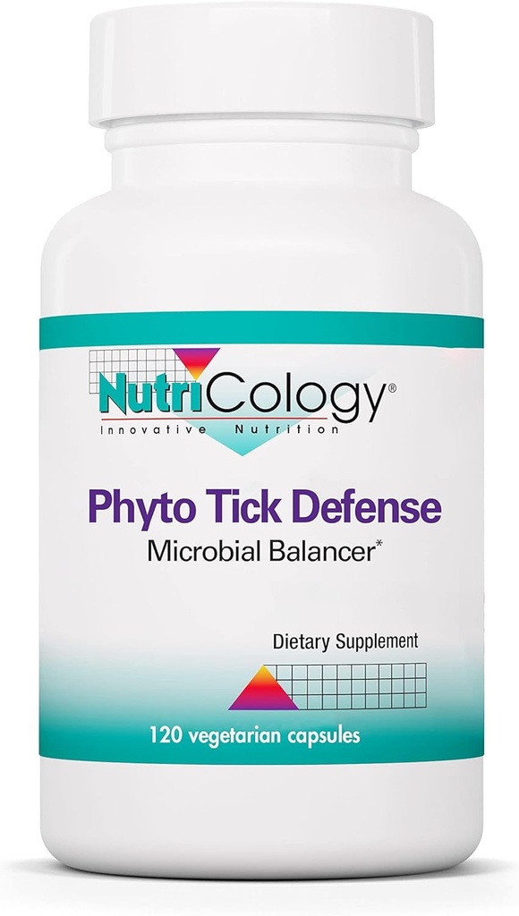 Nutricology - Phyto Tick Defense Supplement - Mushroom Kompleks, Mushroom Extract, Lions Mane, Cordyceps, Beta Glucans, Vegetarian Capsules - 120