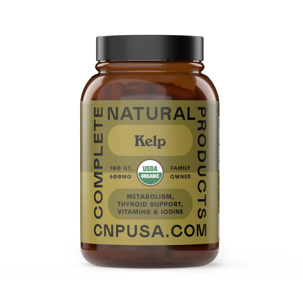Tamam Doğal Ürünler Raw Sea Kelp Toz Supplement - 600 mg Capsules 100 Pills Tozlu Raw Seaweed & Yourroid Support Supplement Supplement