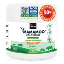 MamaMooTM Colostrum Toz >50% IgG, Grass Fed, First & Only Non GMO Onaylandı, Gut Health Bloating Immunity, Contains 400+ Bioaktif Nutrients, Üçüncü Parti Lab Test Edildi, 60 Hizmet (Unflavored)