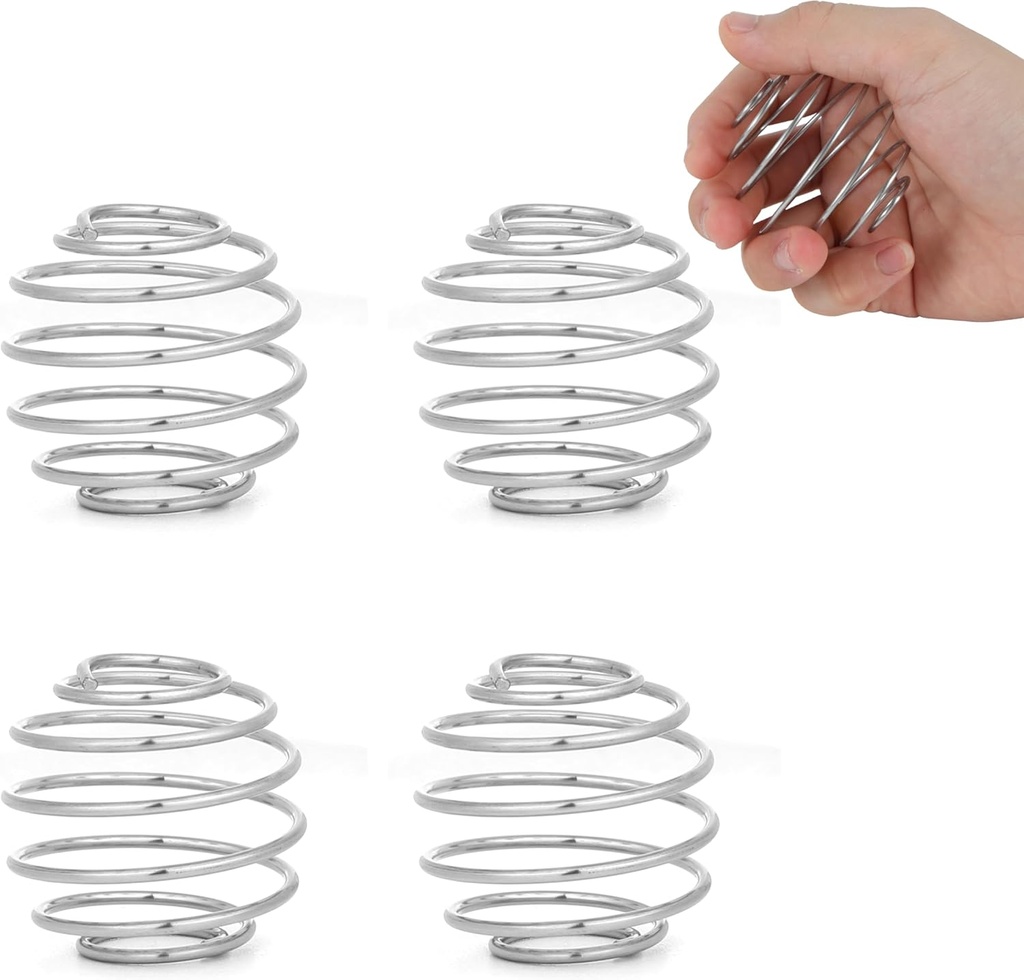 4 τεμάχια 2.1-ίντσα μεγάλο μέγεθος μπάλες shaker για τις πρωτεΐνες Shakes, Milkshake και σαλάτα ντύνοντας,304 ανοξείδωτο χάλυβα Shaker μπάλα