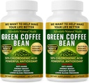 Green Coffee Bean Extract, 100% Pure Green Coffee Bean Capsules,% 50 klorojenik asit, 10.000 mg Güçlü, 120 Capsules, 4 Ay Supply, Non-GMO ve Gluten Ücretsiz, Geleneksel Herbal Supplement