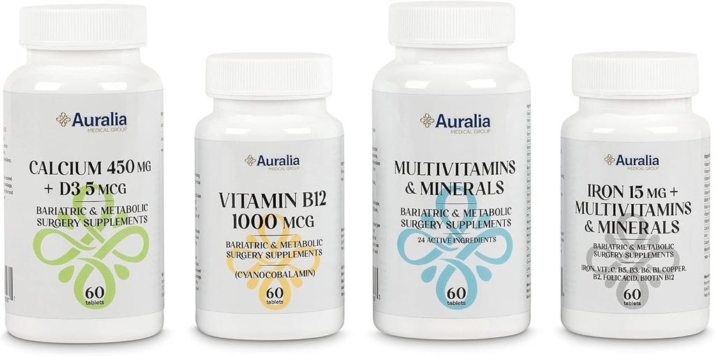 Bariatrik Multivitamin Irondis B12 Vitaminleri Gaztrik Kollar Bypass Cerrahisi Için 1 PER Gün 60 Tablet Her (2-Month Supply)