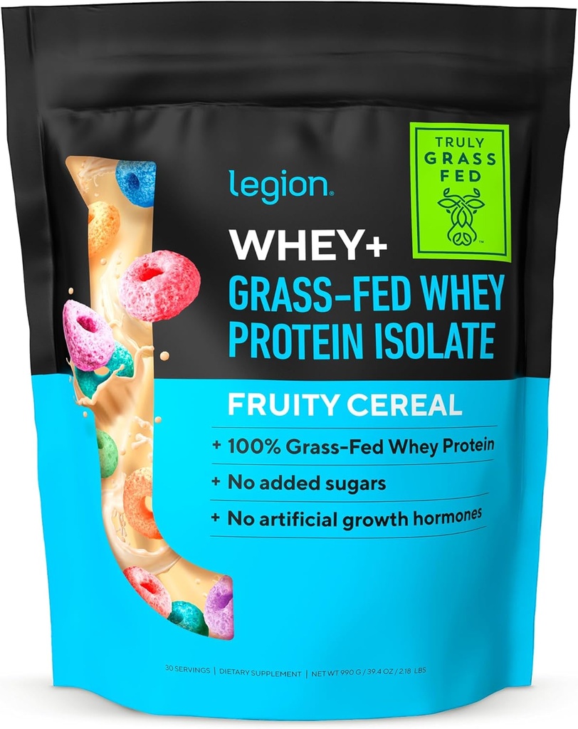 LEGION Whey+ Protein Whey Isolate from Grass Fed İneks - Whey Protein Isolate Toz Low Calorie, Non-GMO, Sugar Free, Lactose and Gluten Free, All Natural Protein Toz for Men & Women, (30 hizmet)