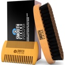 Ayıd Brush and Comb - Natural Boar Bristle Beard Brush & Beard Comb for Men - Face Hair Care Gift Set for Men - Mustache Styling, Grooming & Shaping Tools, Grooming & Shaping Tools