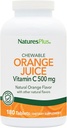 NaturesPlus Orange Juice Chewable Vitamin C - 500 mg, 180 Tablet - Yüksek Potency Immune Support Supplement, Antioxy - Gentle On Stomach -Vegetarian, Gluten-Free - 180 Servisler