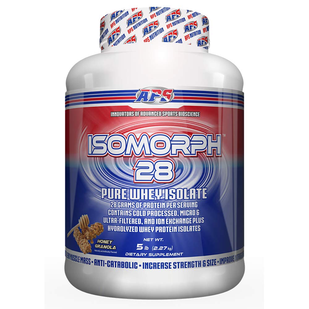 APS Beslenme Isomorph 28 protein Toz | Pure Whey Isolate | Cold Pressed, Ultra filtreli ve Ion Exchange Isolates | 28g Protein | 5 Pound (Honey Granola)