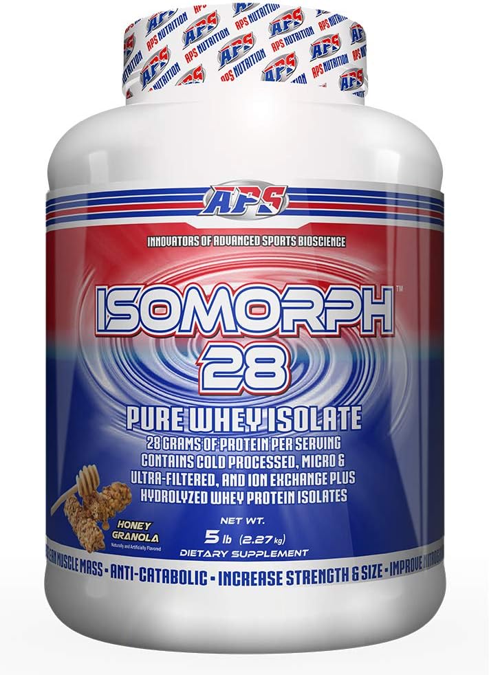 APS Beslenme Isomorph 28 protein Toz | Pure Whey Isolate | Cold Pressed, Ultra filtreli ve Ion Exchange Isolates | 28g Protein | 5 Pound (Honey Granola)