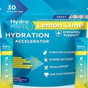 HydroMATE Ηλεκτρολύτης σκόνη Λεμόνι Lime Hydration Packets χαμηλή ζάχαρη 30 Count