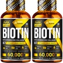 PURE ΕΡΕΥΝΑ Βιοτίνη & Collagen 60.000mcg Hair Growth Liquid Drops, Υποστηρίζει: Ισχυρά νύχια, λαμπερό δέρμα, υγιής ανάπτυξη των μαλλιών, περισσότερο απορρόφηση από κάψουλες & χάπια (4Fl Oz)