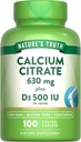 Nature's Truth Calcium Citrate with Vitamin D3 