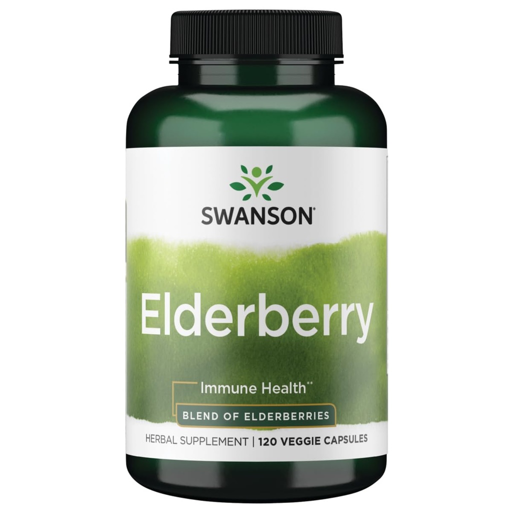 Swanson Elder 575 Milligram 120 Veg Capsules