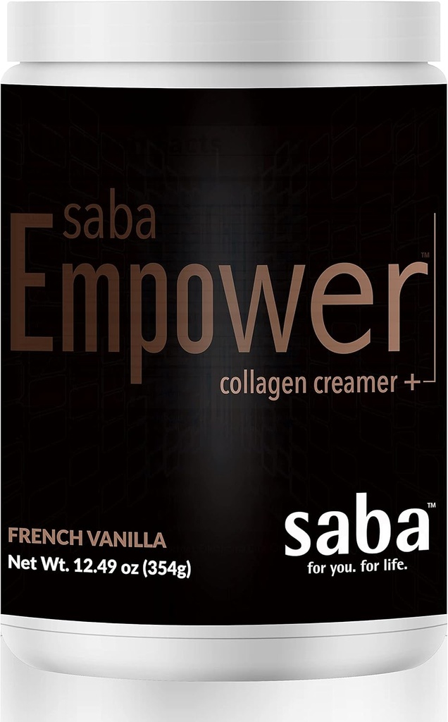 Saba Empower Smart Collagen Coffee Creamer - Hydrolyzed Collagen, Grass, Grass-Fed Butter, MCT from Organic Coconut, Supports Health Skin, Nails, Skin, and Commons ile güçlendi. - 30 Hizmet